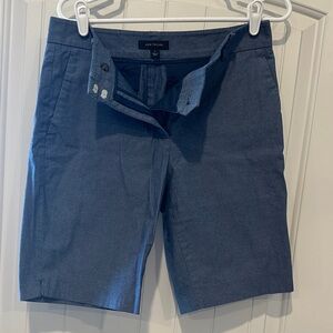 Ann Taylor Woman’s Flat Front Shorts in Blue